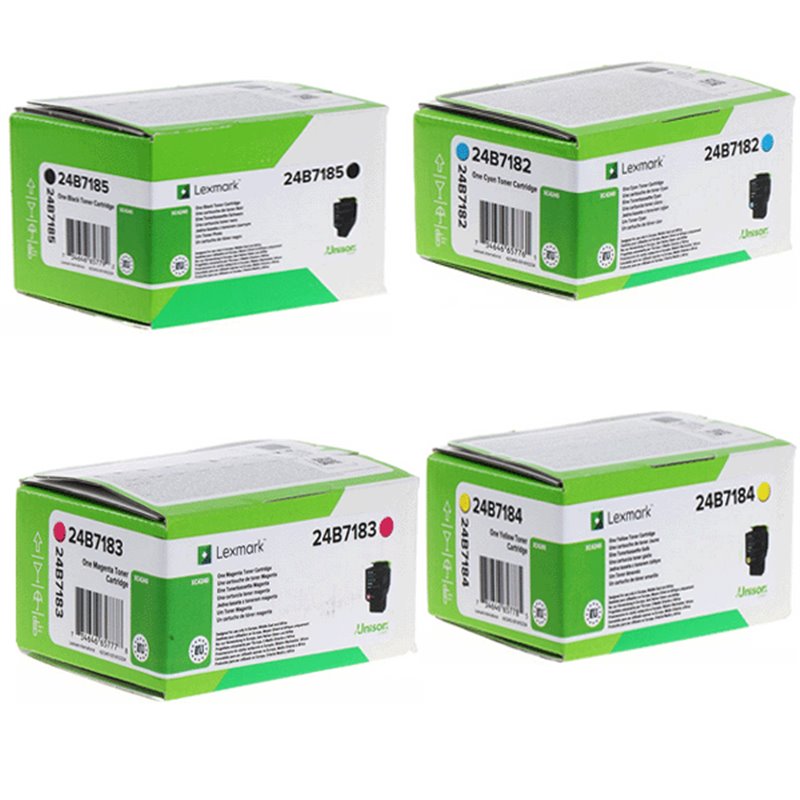 Lot de 4 Toners Original Lexmark XC2240/ XC4240