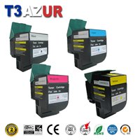 Lot de 4 Toners compatibles Lexmark C540N/ C544DN/ X544N