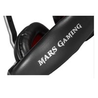 Mars Gaming MRH0 Casque de jeu avec microphone pliable - Bandeau réglable - Coussinets d'oreille rembourrés - Commande filaire