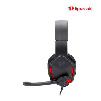 Redragon H220 Themis Casque Gaming avec Microphone - Éclairage Rouge