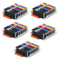 Lot de 30 Cartouches Compatibles Canon PGI-580/CLI851Bl XXL