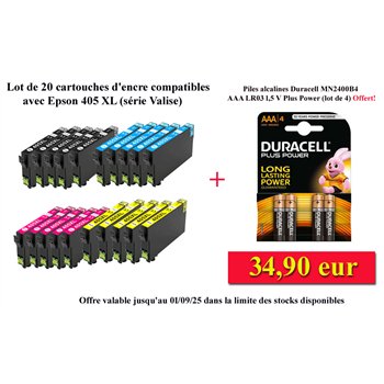 Lot de 16 Cartouches compatibles Epson 405 XL- 1 100 pages