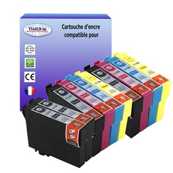 Lot de 10 Cartouches compatibles Epson T1285 (C13T12854010)