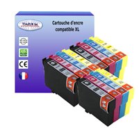 Lot de 12 Cartouches compatibles Epson T1285 (C13T12854010)