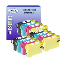 Lot de 12 Cartouches compatibles Epson T1291 /T1292 /T1293 /T1294