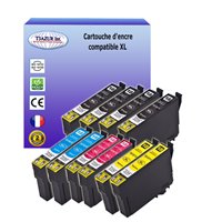 Lot de 10 Cartouches compatibles Epson T1811 / T1812 / T1813 / T1814