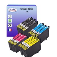 Lot de 12 Cartouches compatibles Epson T1811 / T1812 / T1813 / T1814