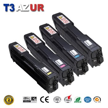 Lot de 4 Toners compatibles Ricoh Aficio SP-C231N/ SP-C310