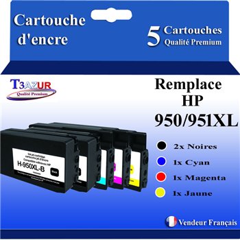 Cartouche compatible HP 950XL (CN045AE/CN049AE) - Noire - 75ml