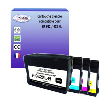 Cartouche compatible HP 932XL (CN053AE/CN057AE) - Noire - 40ml