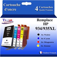 Cartouche compatible HP 934XL (C2P23AE/C2P19AE) - Noire - 1 000 pages