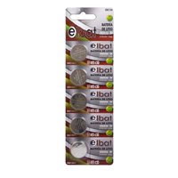 Elbat Pack de 5 Piles Bouton Lithium CR2032 3V
