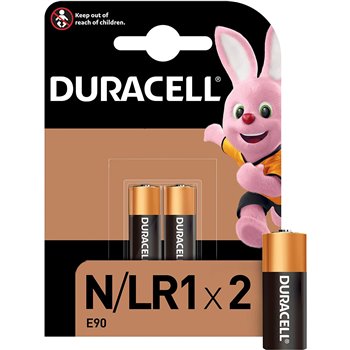 Piles alcalines Duracell N LR1 1,5V - 2 unités