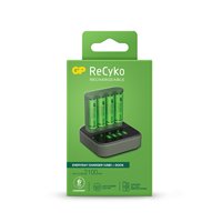 GP ReCyko B421 Dock Pack de chargeur USB quotidien 4 espaces + base de chargement + 4 piles rechargeables AA 2100 mAh