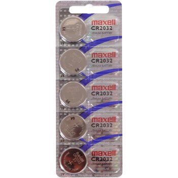 Maxell Lot de 5 piles bouton au lithium CR2032 3 V