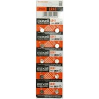 Maxell Pack de 10 Piles Bouton Alcalines LR41 1,5V