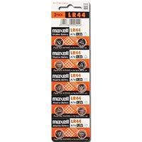 Maxell Pack de 10 Piles Bouton Alcalines LR44 1,5V