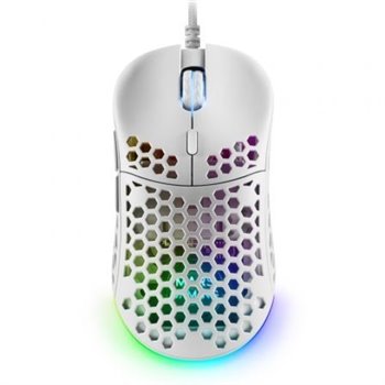 Souris Gaming USB Mars Gaming MM55 12800dpi - Boîtier Panneau Perforé - 5 Boutons - Éclairage RGB Chroma - Utilisation Droitier 