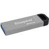 Clé USB Kingston DataTraveler Kyson 64 Go - 3.2 Gen 1 - Lecture 200 Mo/s - Design métallique - Couleur argent (Pendrive)