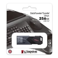 Clé USB Kingston DataTraveler Exodia Onyx 256 Go - USB 3.2 Gen 1 - Clip porte-clés - Noir (Pendrive)