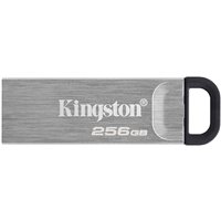 Clé USB Kingston DataTraveler Kyson 256 Go - 3.2 Gen 1 - Lecture 200 Mo/s - Design métallique - Couleur argent (Pendrive)