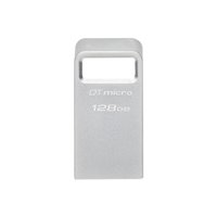 Clé USB Micro USB Kingston DataTraveler 128 Go - USB 3.2 Gen 1 - Ultra compacte et légère - Clip porte-clés - Corps en métal (Pe