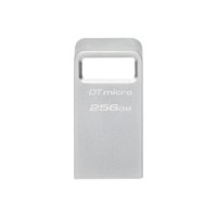 Clé USB Micro USB Kingston DataTraveler 256 Go - USB 3.2 Gen 1 - Ultra compacte et légère - Clip porte-clés - Corps en métal (Pe