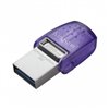 Kingston DataTraveler microDuo 3C USB-A + USB-C Mémoire 256 Go 3.2 Gen 1 - Vitesse de lecture 200 Mo/s - Capuchon de protection 