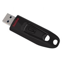 Sandisk Cruzer Ultra Memoria USB 3.0 256 Go - Jusqu'à 100 Mo/s de transfert - Couleur Noir (Pendrive)