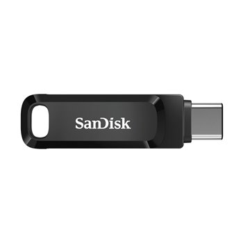 Sandisk Ultra Dual Drive Go USB-C et USB-A Mémoire 64 Go - Lecture jusqu'à 150 Mo/s - Noir (Pendrive)
