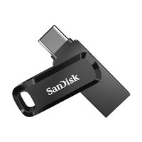 Sandisk Ultra Dual Drive Go USB-C et USB-A Mémoire 64 Go - Lecture jusqu'à 150 Mo/s - Noir (Pendrive)