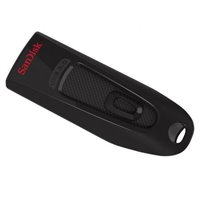 Mémoire Sandisk Cruzer Ultra USB 3.0 64 Go - Transfert jusqu'à 80 Mo/s - Noir (Pendrive)