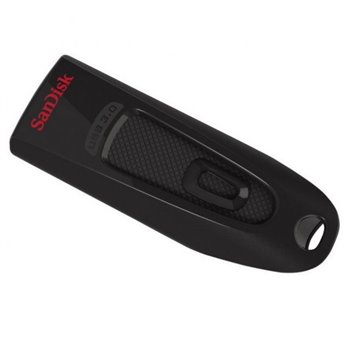 Mémoire Sandisk Cruzer Ultra USB 3.0 64 Go - Transfert jusqu'à 80 Mo/s - Noir (Pendrive)