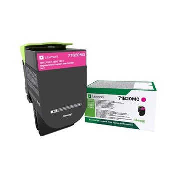 Cartouche de toner Lexmark CS317/ CS417/ CS517/ CX317/ CX417/ CX517 (71B20M0) originale de haute qualité - Magenta