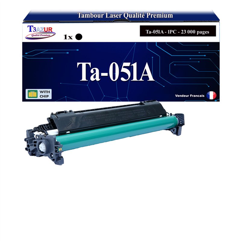 Kit Tambour compatible Canon 051 (2170C001) - 23 000 pages Kit Tambour compatible Canon 051 (2170C001) - 23 000 pages