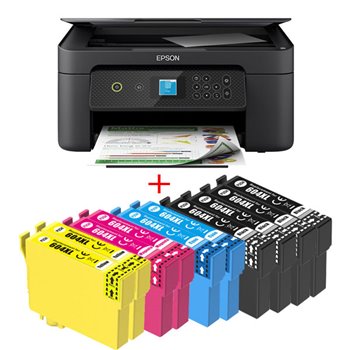 Epson Expression Home XP3200 Imprimante multifonction couleur recto verso WiFi 33 ppm + 10 cartouches compatibles Epson 604 XL