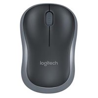 Souris sans fil Logitech M185 1000dpi - 3 boutons - Utilisation ambidextre - Couleur noir/gris