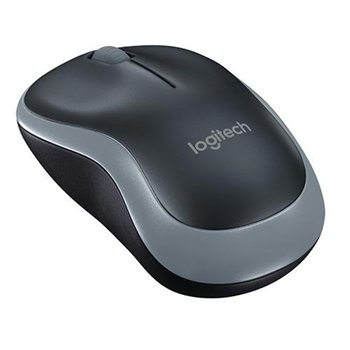 Souris sans fil Logitech M185 1000dpi - 3 boutons - Utilisation ambidextre - Couleur noir/gris