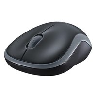 Souris sans fil Logitech M185 1000dpi - 3 boutons - Utilisation ambidextre - Couleur noir/gris