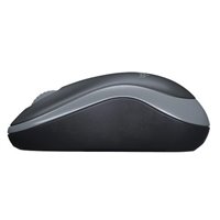 Souris sans fil Logitech M185 1000dpi - 3 boutons - Utilisation ambidextre - Couleur noir/gris