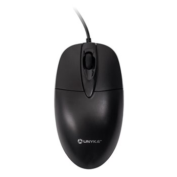 Souris USB Unykach A127 1200dpi - 3 Boutons - Utilisation Ambidextre - Couleur Noir