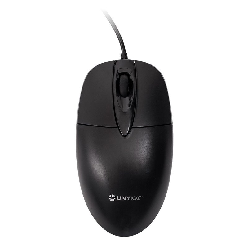 Souris USB Unykach A127 1200dpi - 3 Boutons - Utilisation Ambidextre - Couleur Noir