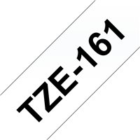 Ruban pour étiquettes laminé générique Brother TZe161 - Texte noir sur fond transparent - Largeur 36 mm x 8 mètres