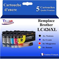 Lot de 5 Cartouches compatibles Brother LC426XL