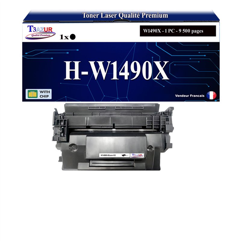 Toner compatible avec HP W1490X (149X)- 9 500 pages Toner compatible avec HP W1490X (149X)- 9 500 pages