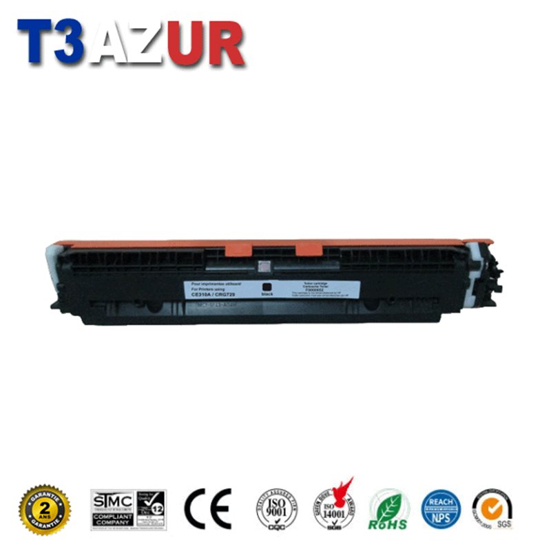 Toner compatible avec HP CE310A (126A)- Noire - 1 300 pages