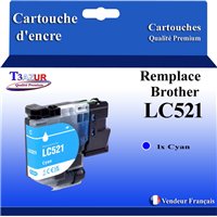 Cartouche compatible Brother LC521 (LC521C) Cyan