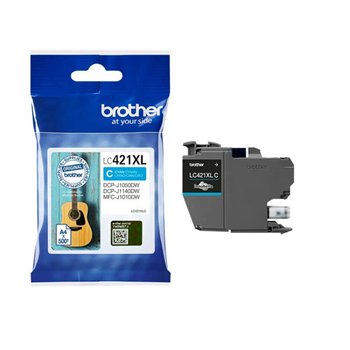 Original - Cartouche Brother LC421XL (LC421XLC) Cyan