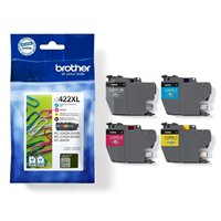 Original - Lot de 4 Cartouches Brother LC422XL (LC422XLVAL)