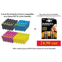 Lot de 8 Cartouche compatible Epson T02V6 (502 XL)
